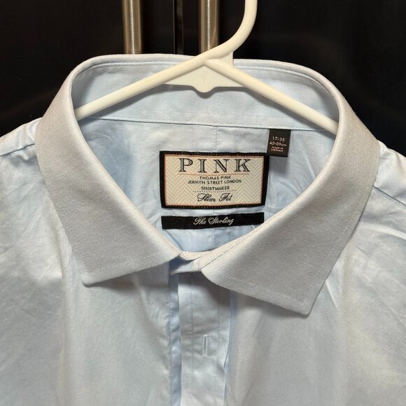 Thomas Pink light blue dress shirt with french cuffs Size 17/35 - Picture 2 of 3